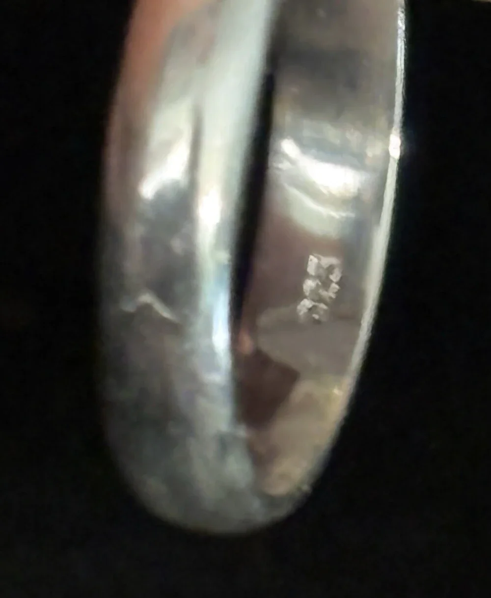 Sterling Silver 925 Moonstone Chunky Ring 5.92grams Sz 8